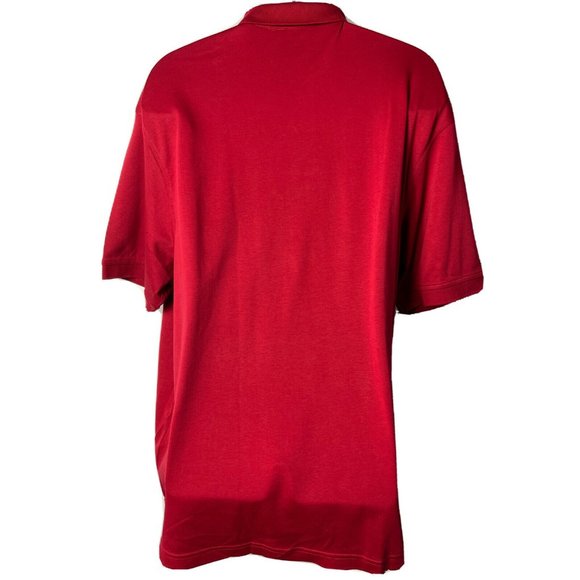 New Roundtree & Yorke Silky Collection Men's Red Short Slv Polo Shirt XXL- 2XB - Picture 4 of 7